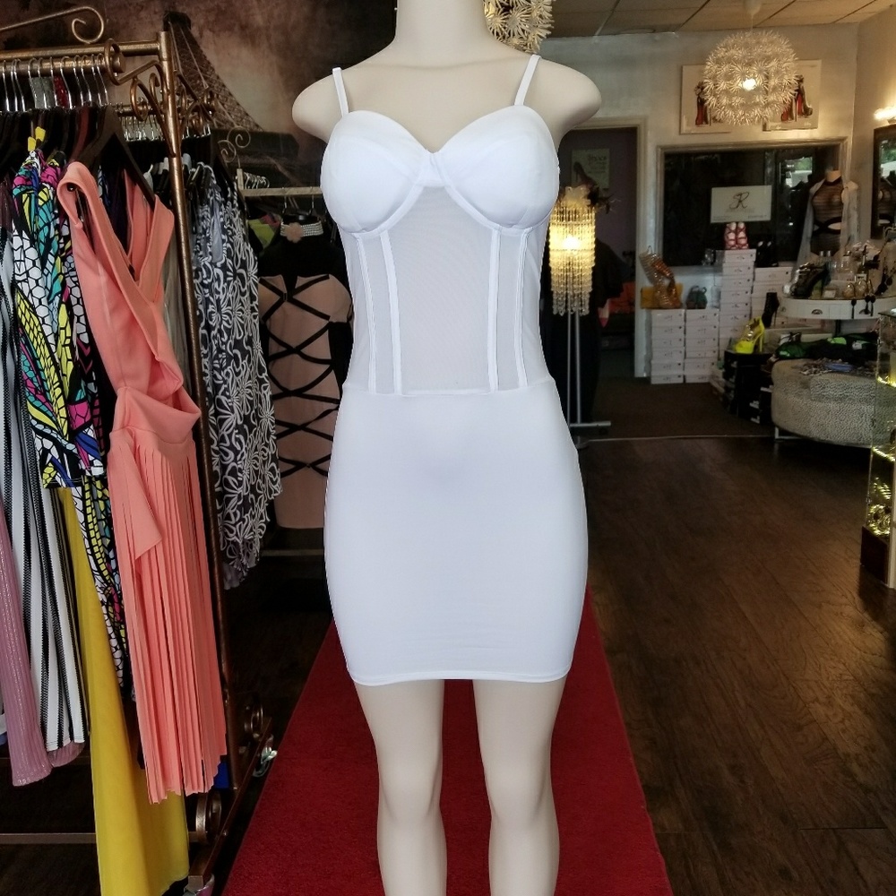 Corset white dress
