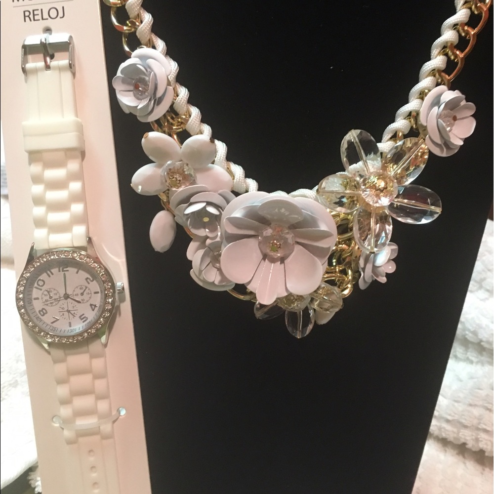 Necklace and watch set