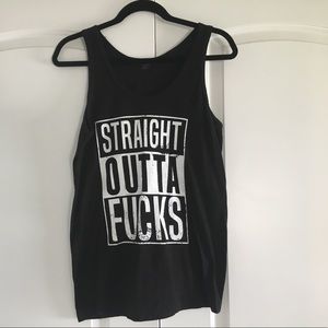 Unisex "Straight Outta Fucks" tank