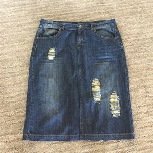 Jean skirt