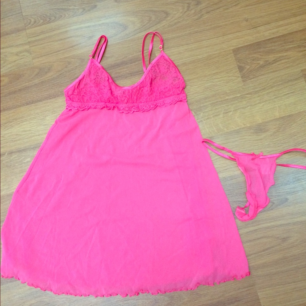 Victoria's Secret pink lingerie