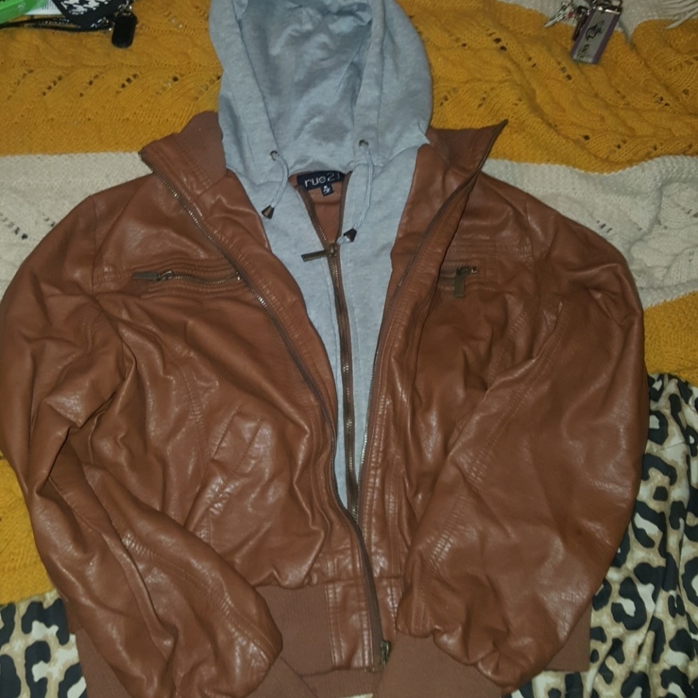 EUC- Brown Hooded Jacket.