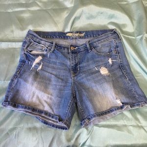 Blue Boyfriend Jean Shorts