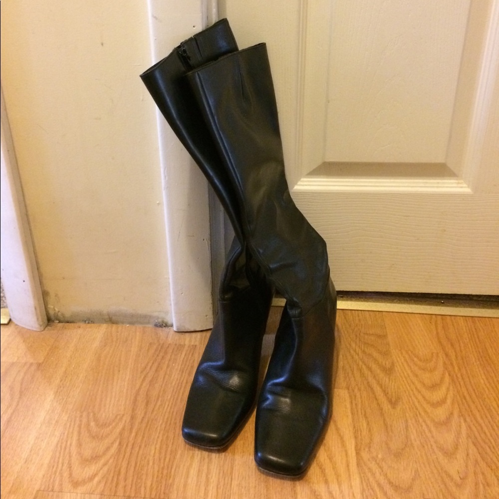 Via spiga Italy heel leather boots women's size 8