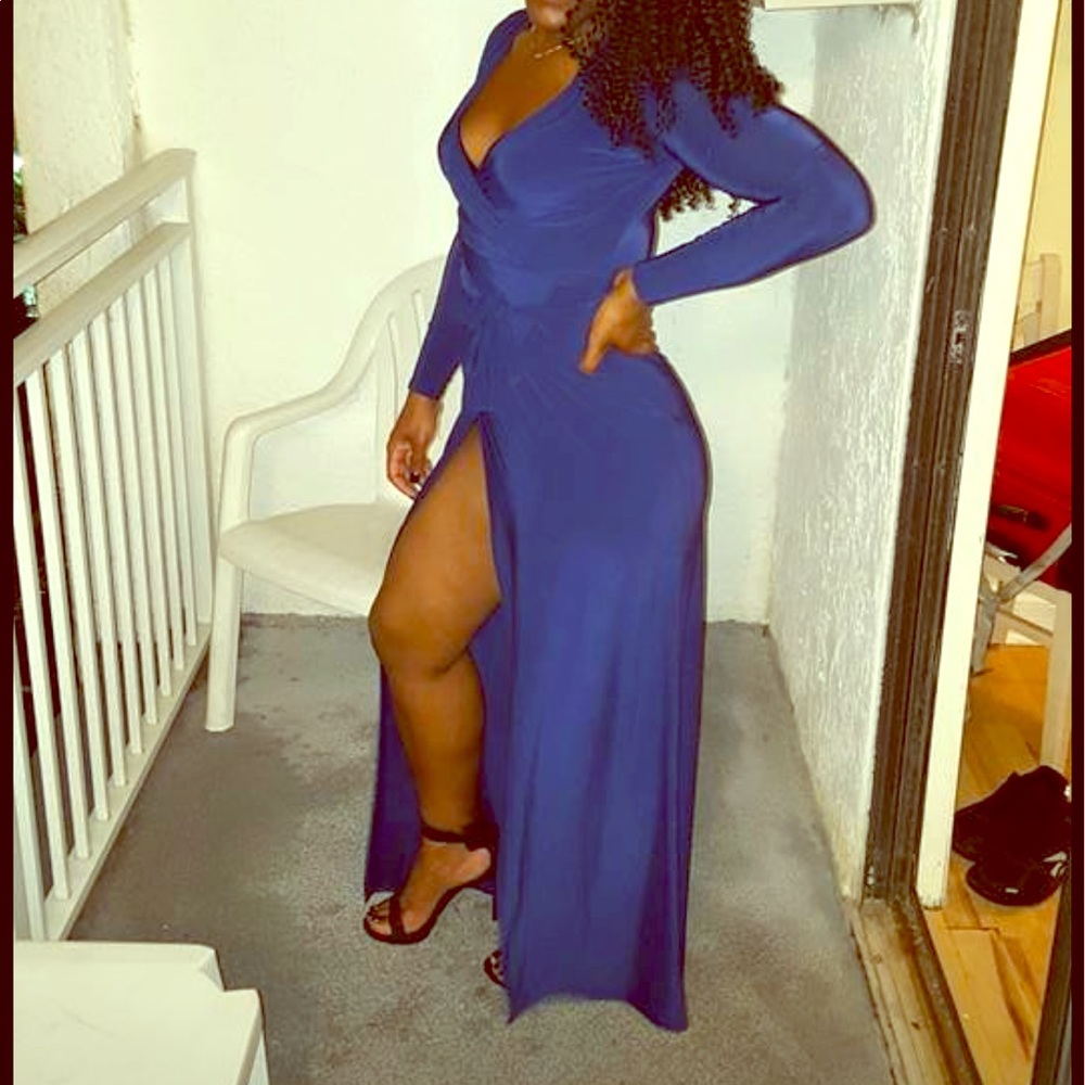 A lot of classy with a pinch of sexy maxi dress