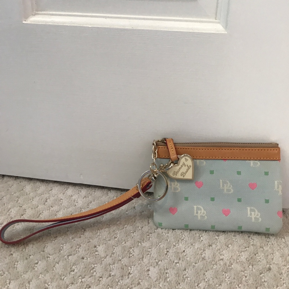 Dooney & Bourke light blue wristlet