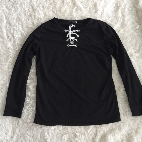 Tops - Tie up long sleeve