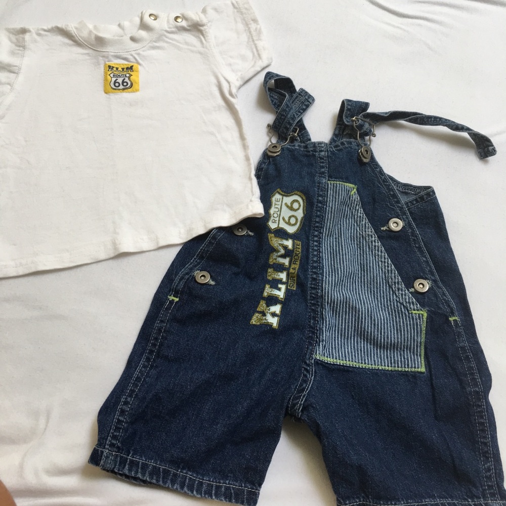 KLIM short overall with matching shirt