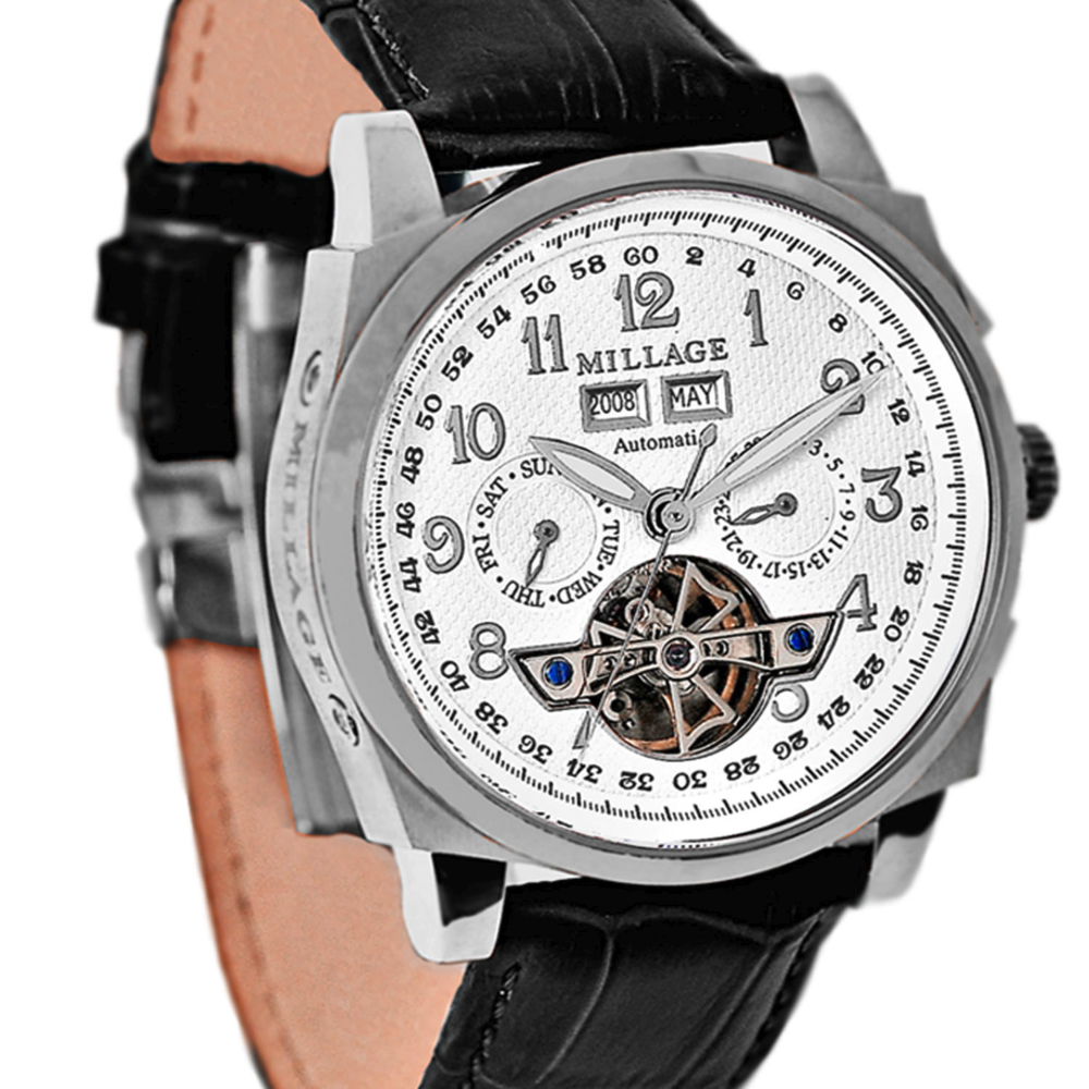 M2326 WHITE ON SILVER BLACK