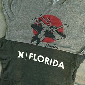 Two Hurley men tees