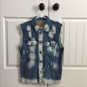 Distressed Denim Jacket