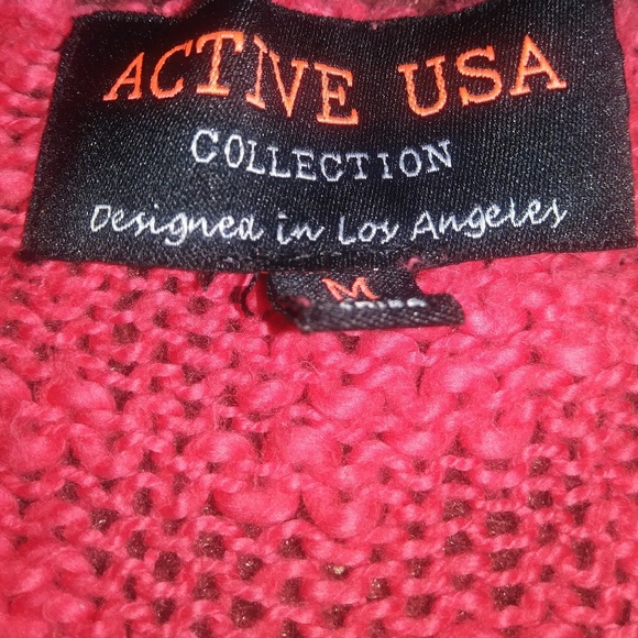 Active USA: Thin See through Peach Sweater - Picture 2 of 2