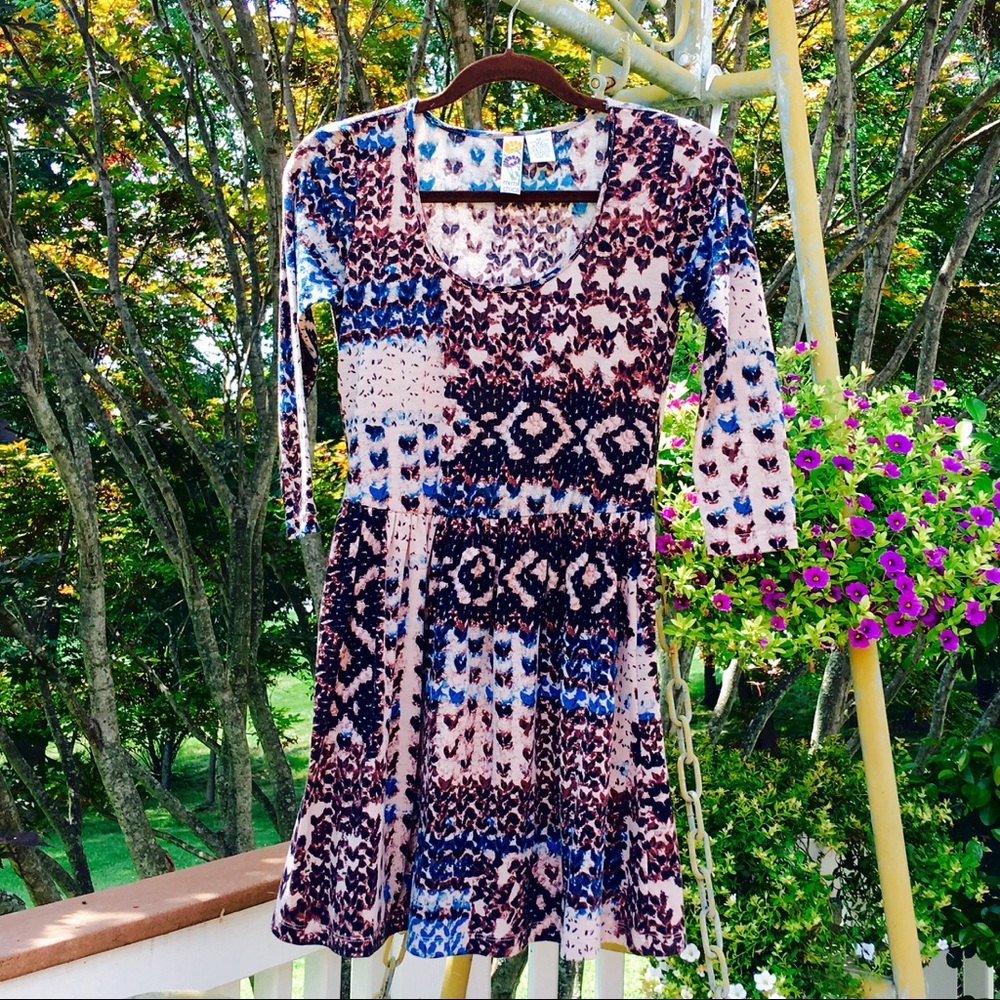 🍁🍂Super Comfy Patterned Fall Dress