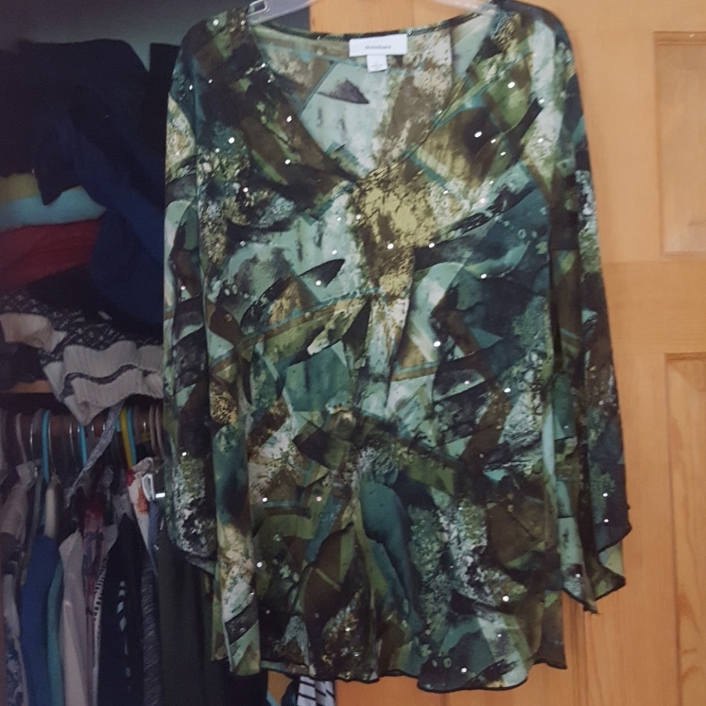 Green long Sleeve Sequin