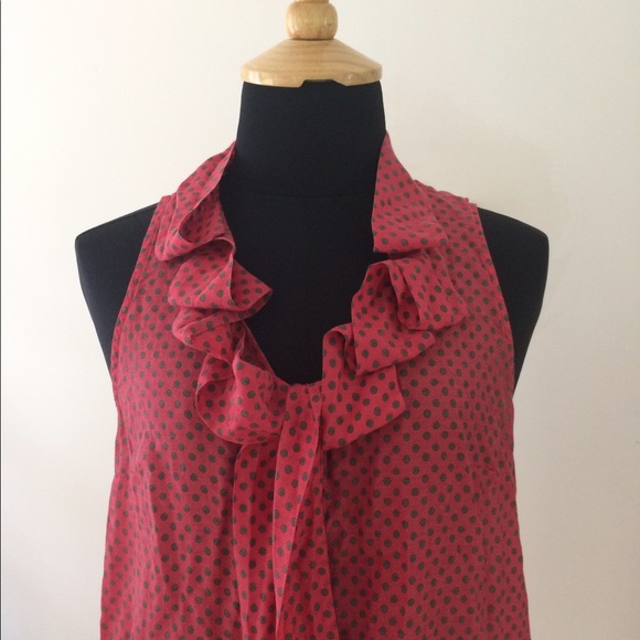 4/$15 SUPER SALE Cotton/Silk Print Blouse - Picture 1 of 4