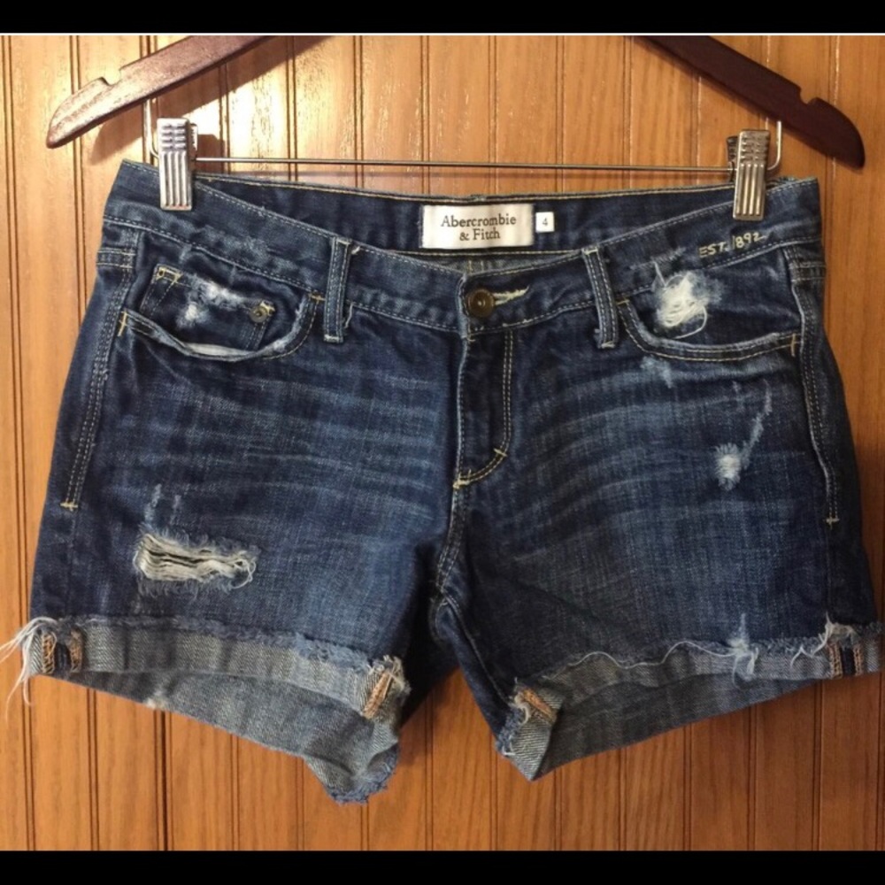 Abercrombie denim shorts. Boyfriend style