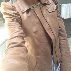 Tan polyester jacket