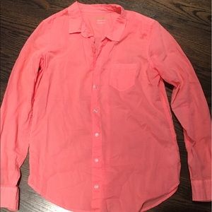 Lilly Pulitzer Anna Maria Shirt, Guava Melon Sz S