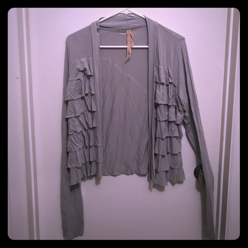 Anthropologie Bailey 44 Ruffle Cardigan