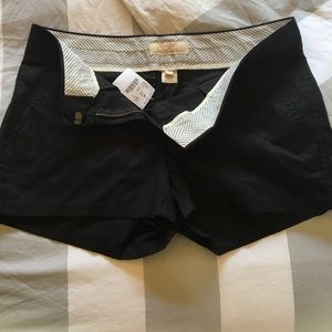 J Crew black chino shorts BRAND NEW with tags!!