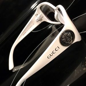 Authentic White Gucci Sunglasses never worn