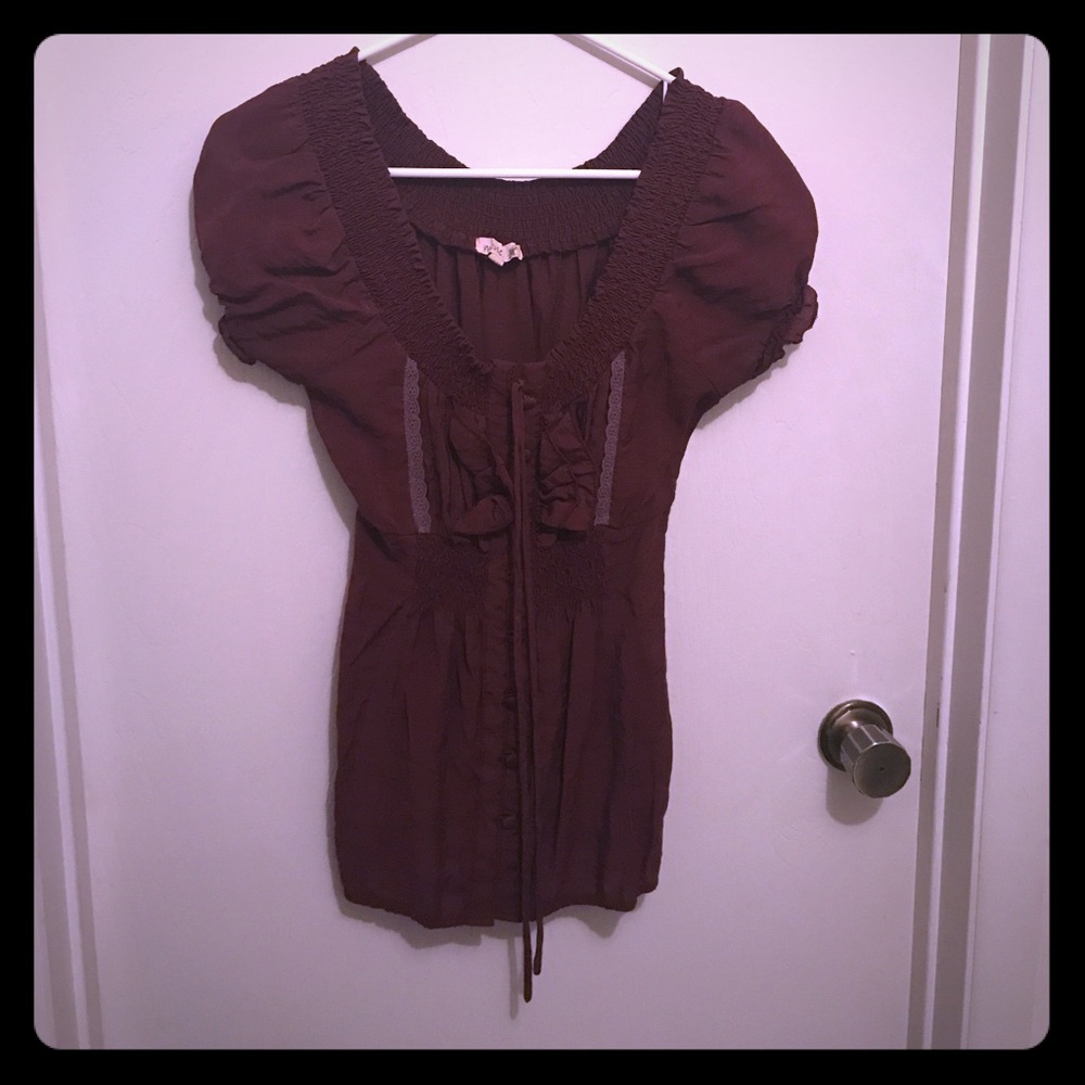 Anthropologie Mine Ruched Top