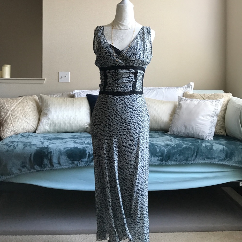 Silk print dress