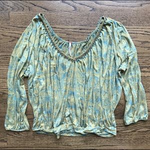 Free People cropped dolman sleeve top