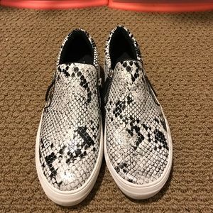Snake skin slip ons!