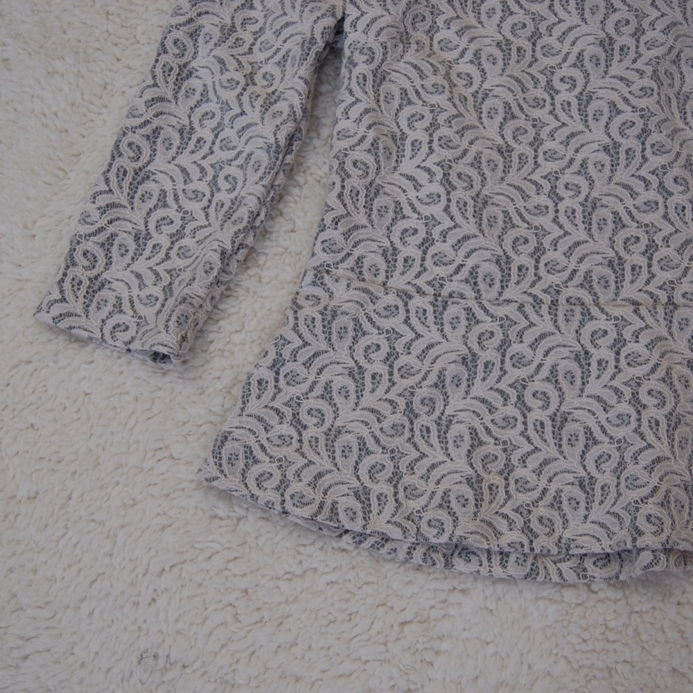 J Crew Lace Peplum Career Blouse 3/4 Sleeve $98 - Picture 2 of 4