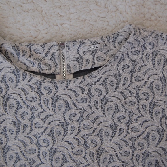J Crew Lace Peplum Career Blouse 3/4 Sleeve $98 - Picture 3 of 4