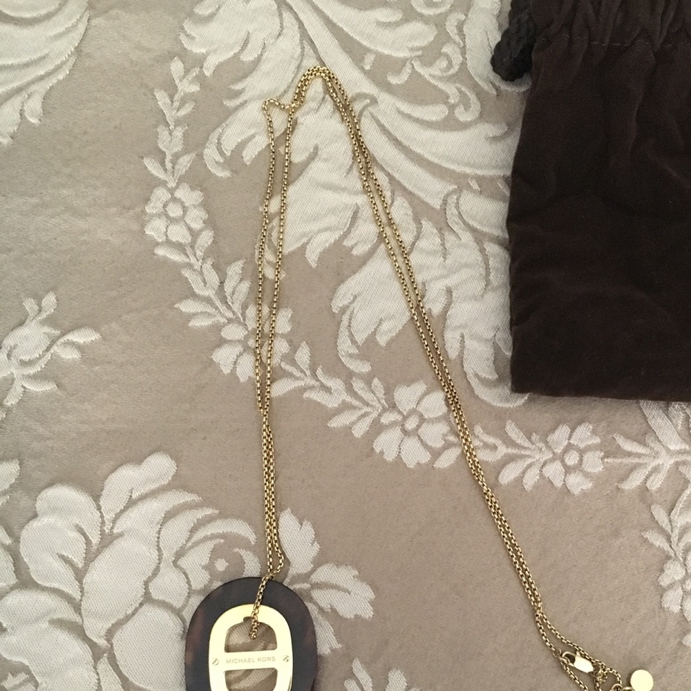 Mk long necklace