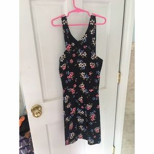 floral fit and flare dress