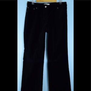 WHBM black velvet pants size 8 never worn