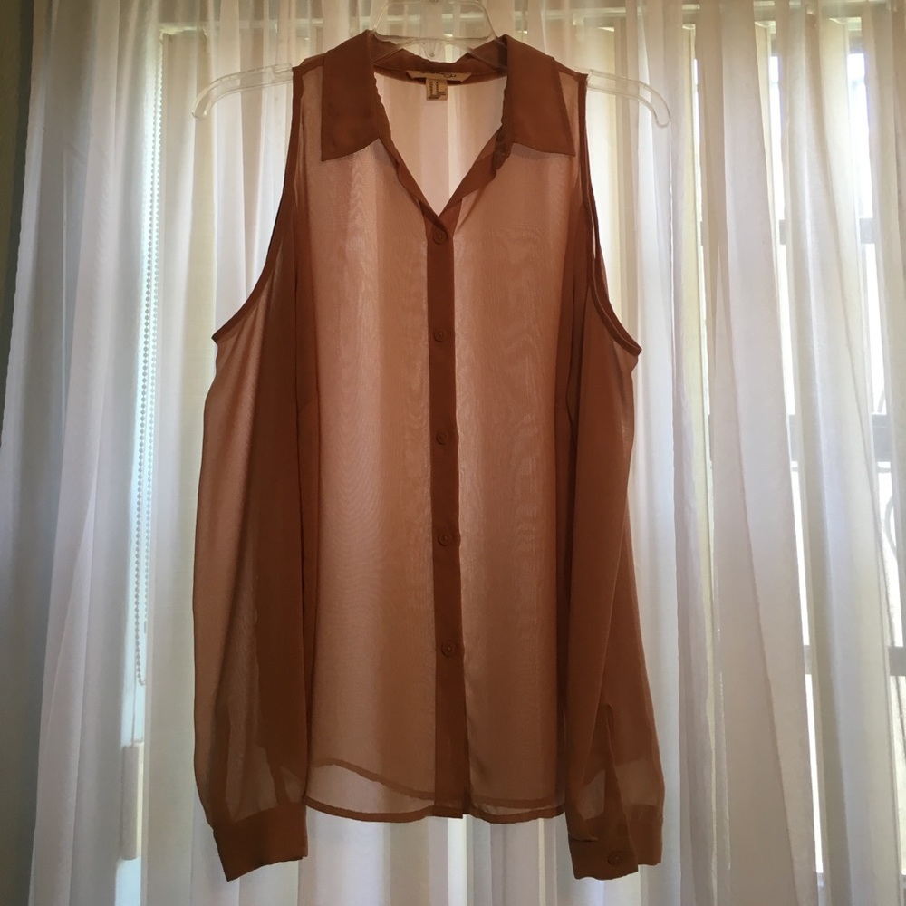 Forever 21 Cold Shoulder Blouse