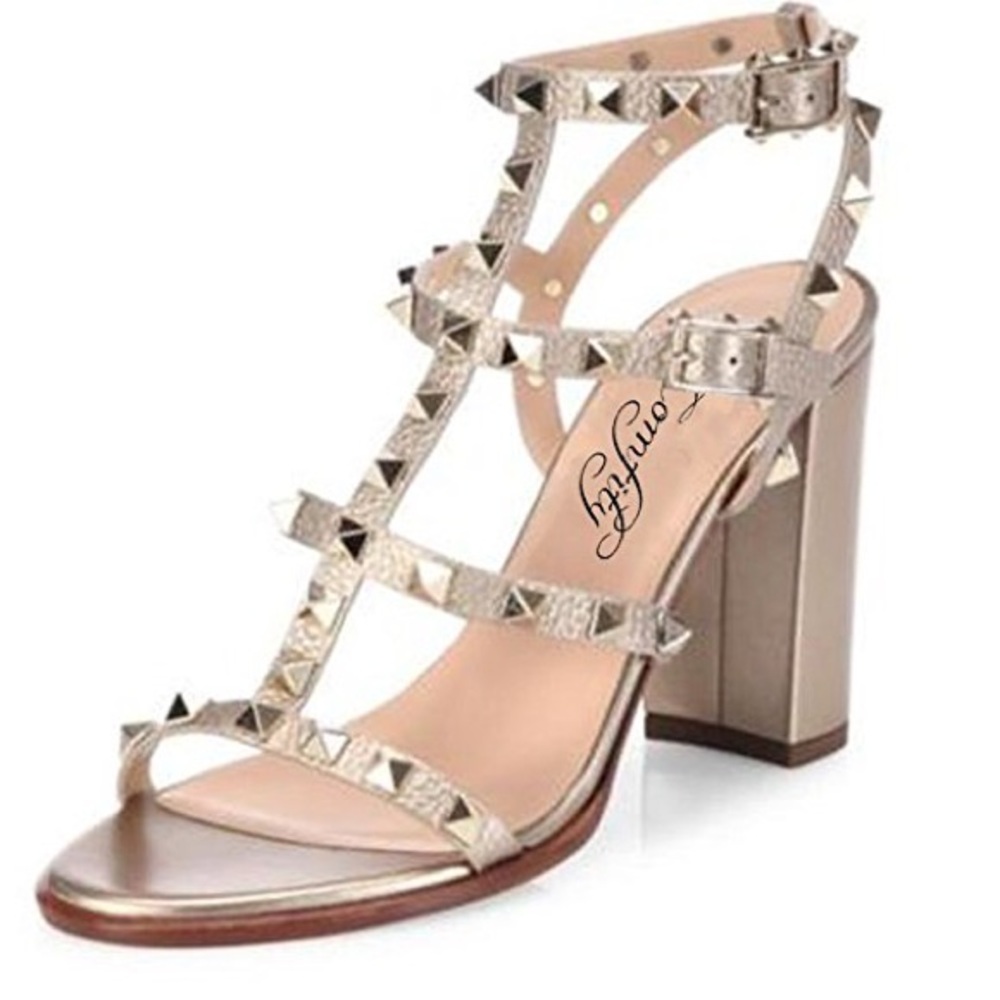 Valentino Inspired Rockstud leather sandals