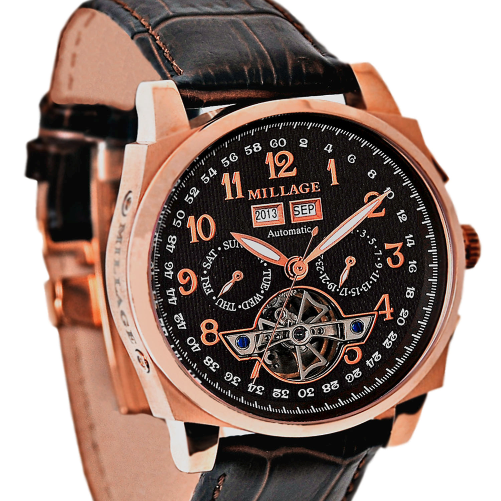 M2326 BLACK ON RG BROWN