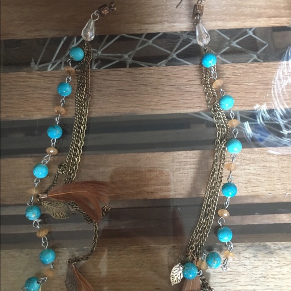 Long beaded earrings 💙💧🔆 - Picture 2 of 2