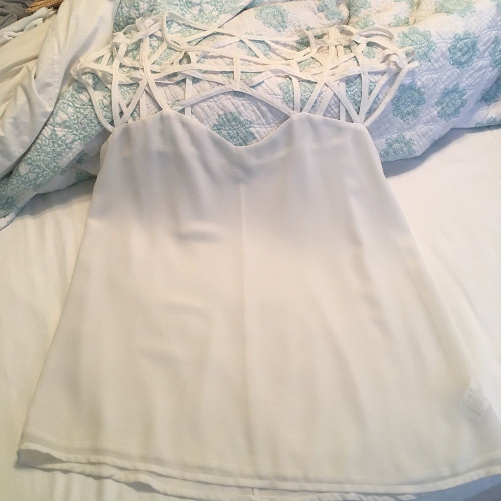 Cage Chiffon Top