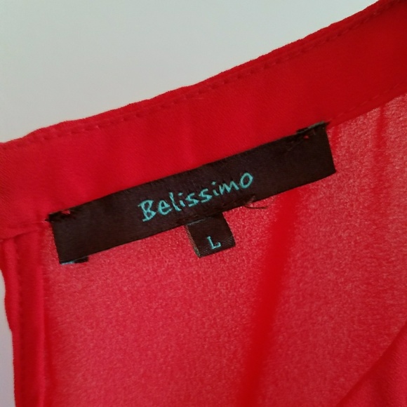 Belissimo Red Blouse - Picture 3 of 3