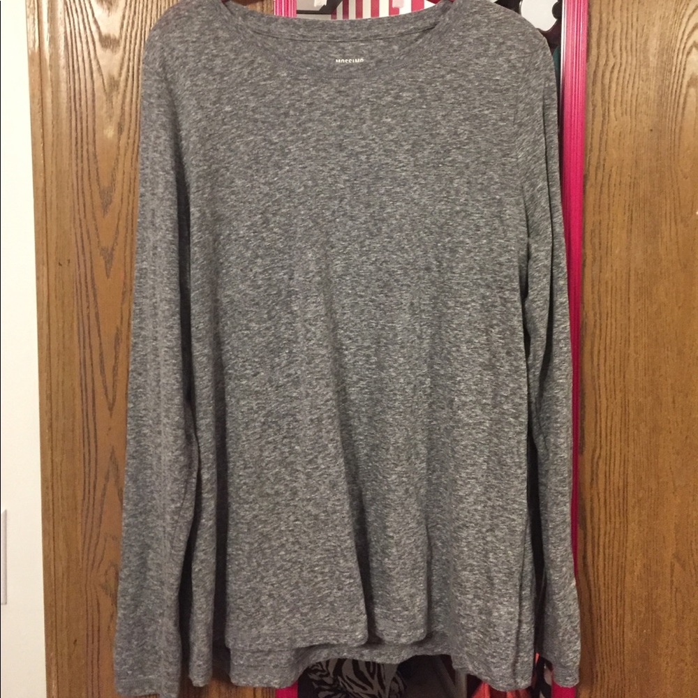 Charcoal long-sleeve shirt