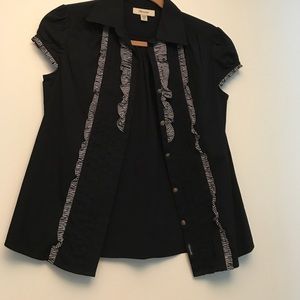 Awesome navy button down shirt!