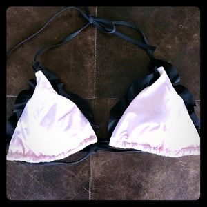 Victoria's Secret Light Pink Ruffled Bikini Top