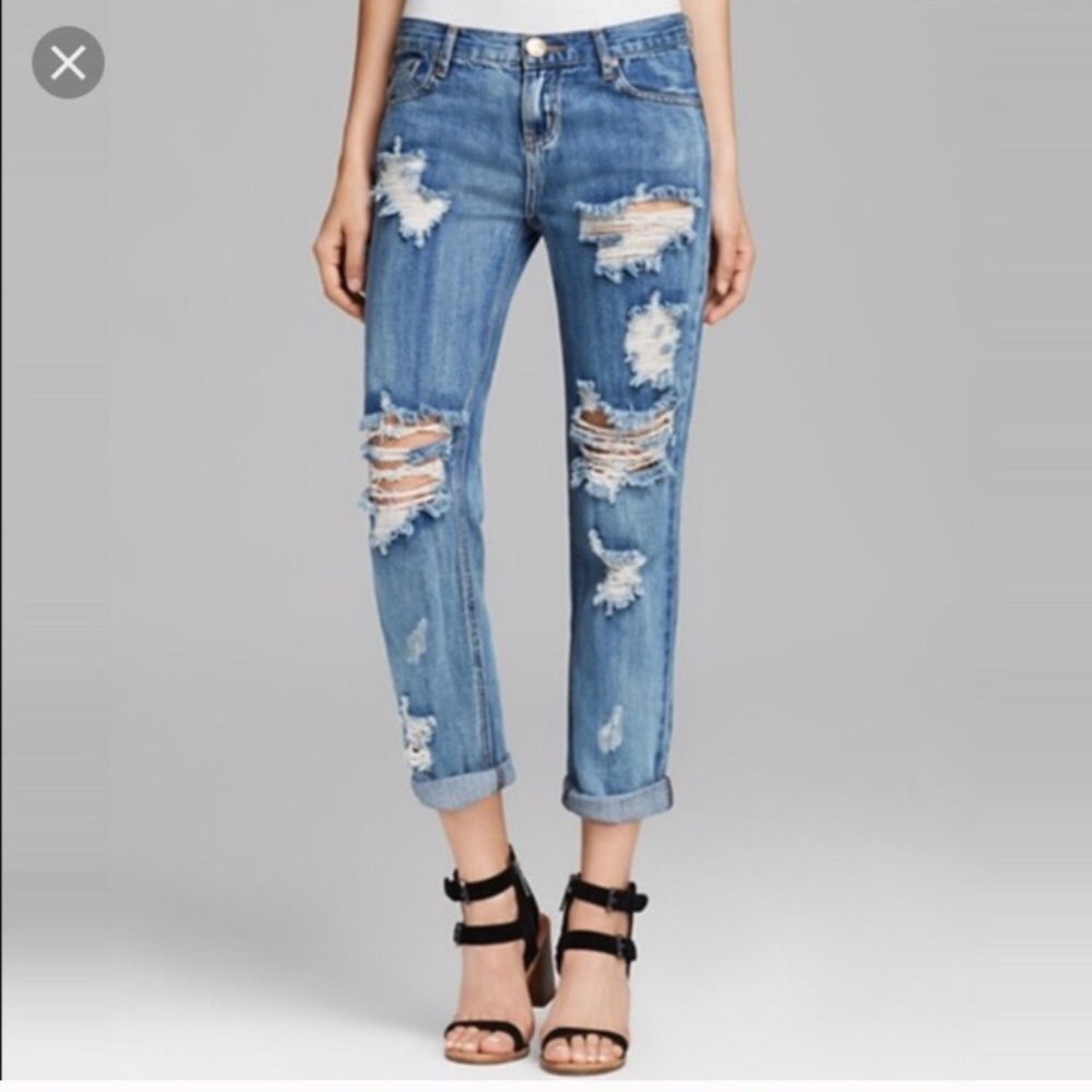 NWT One Teaspoon ripped jeans