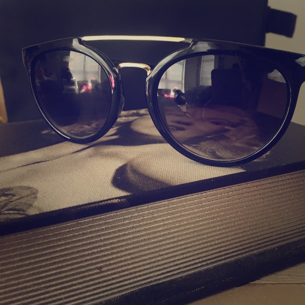 Black and Gold Sunglasses