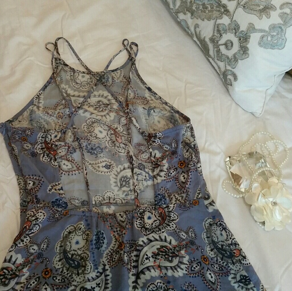 Kendall & Kylie Purple Paisley Strappy Sundress - Picture 4 of 6