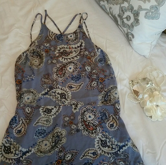 Kendall & Kylie Purple Paisley Strappy Sundress - Picture 2 of 6