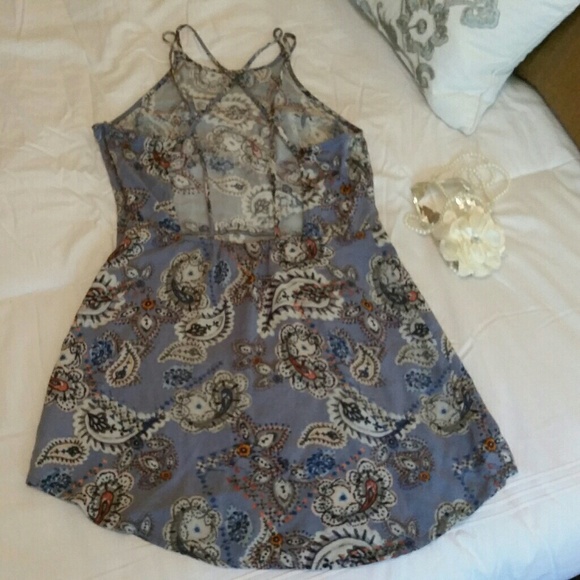 Kendall & Kylie Purple Paisley Strappy Sundress - Picture 3 of 6