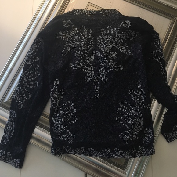 Lauren Michelle Silver and Black Dress Top - Picture 4 of 4