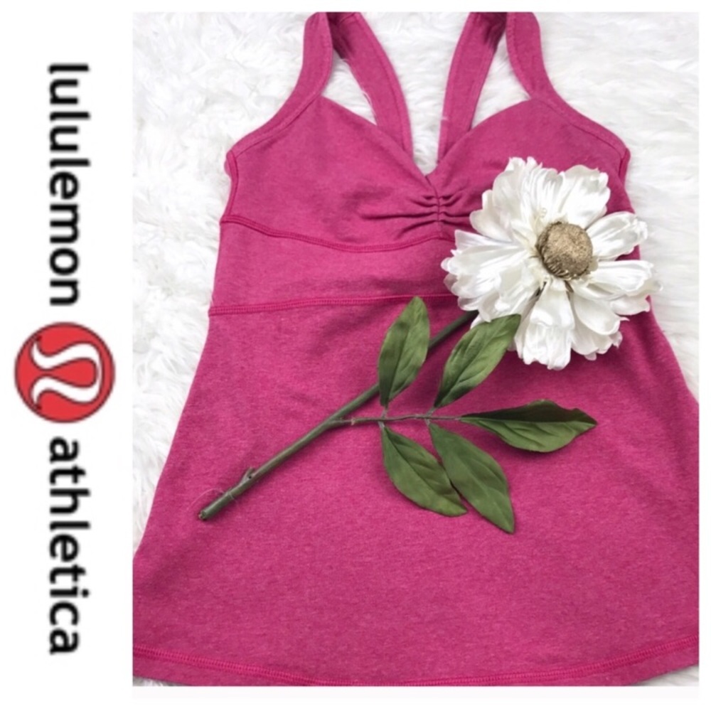 FINAL💵EUC Lululemon pink tank, 6